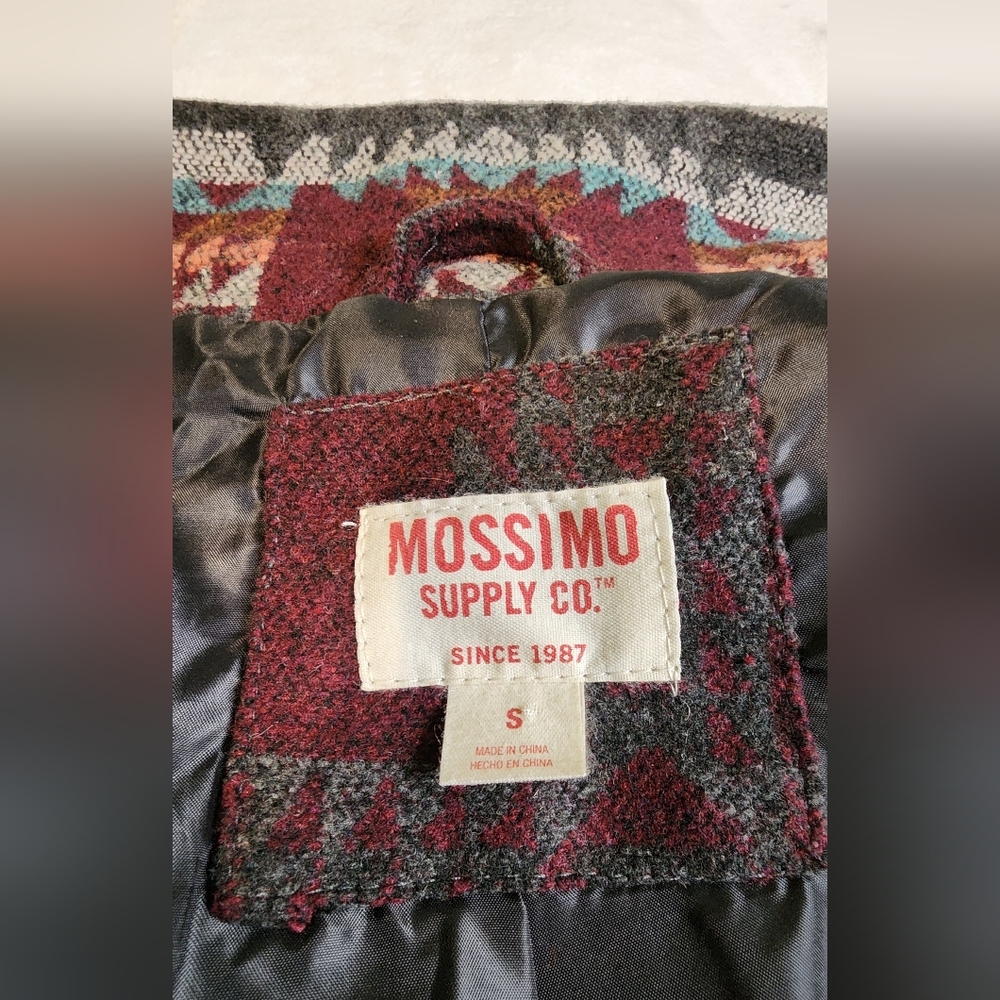 Mossimo Supply Co. Multicolor Patterned Coat - image 5
